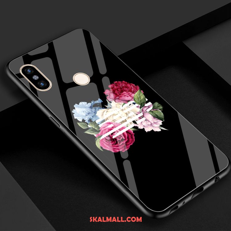 Xiaomi Mi 8 Skal Mobil Telefon Liten Blommor Kinesisk Drake Glas Online