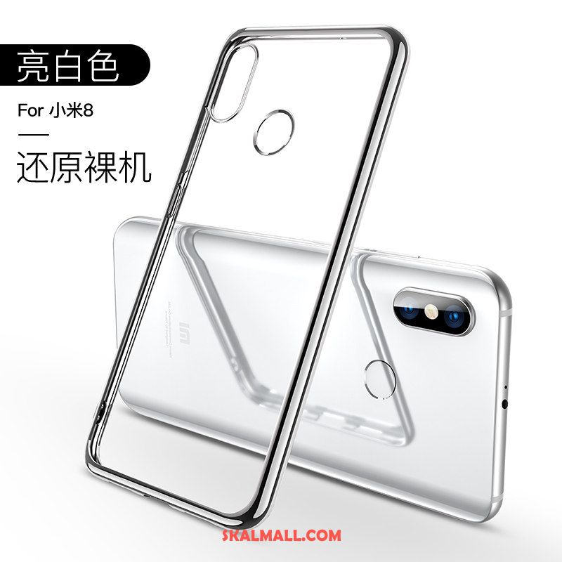 Xiaomi Mi 8 Skal Mobil Telefon Svart Mjuk Glas Liten På Nätet