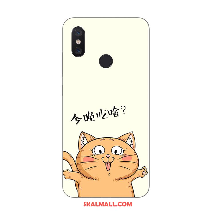Xiaomi Mi 8 Skal Par Liten Gul Katt Mobil Telefon Billig
