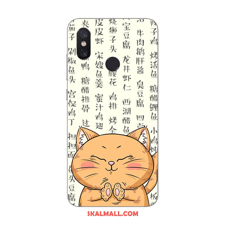 Xiaomi Mi 8 Skal Par Liten Gul Katt Mobil Telefon Billig