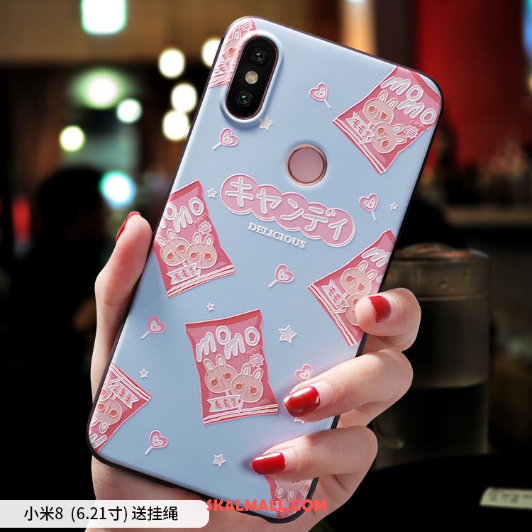 Xiaomi Mi 8 Skal Slim Rosa Kreativa All Inclusive Personlighet Fodral Butik