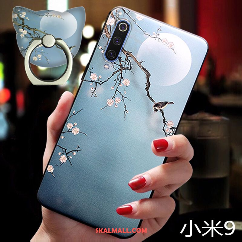 Xiaomi Mi 9 Skal Fallskydd Retro Kinesisk Stil Trend Mobil Telefon Rea