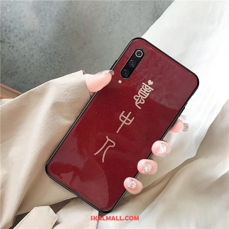 Xiaomi Mi 9 Skal Hård Net Red Mobil Telefon Röd Glas Online