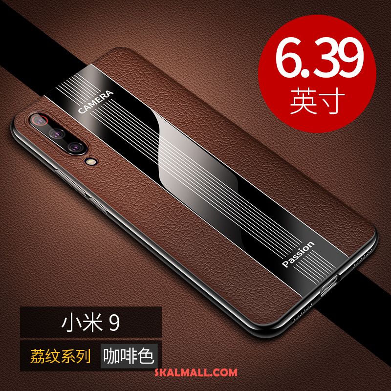 Xiaomi Mi 9 Skal Läder Lätt Och Tunt Silikon Skydd Ny Köpa