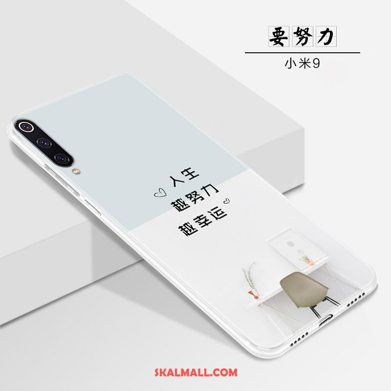 Xiaomi Mi 9 Skal Nubuck Silikon Liten Mobil Telefon Vit Billigt