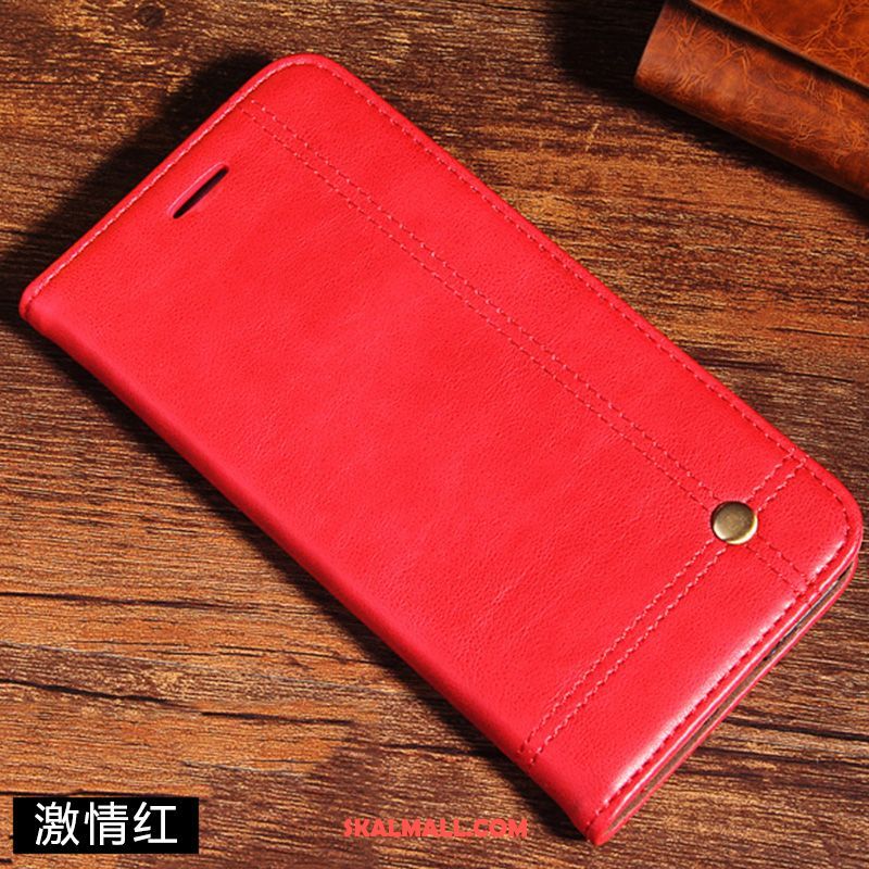 Xiaomi Mi 9t Pro Skal Läderfodral Skydd Röd Clamshell Ljus Billiga