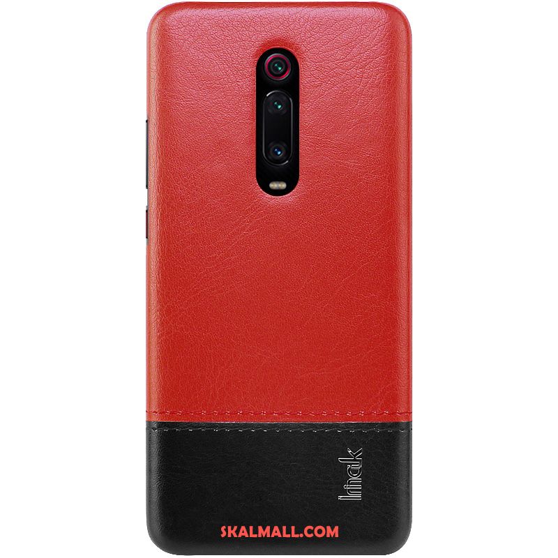 Xiaomi Mi 9t Skal Skydd Svart Läderfodral Mobil Telefon Röd Köpa
