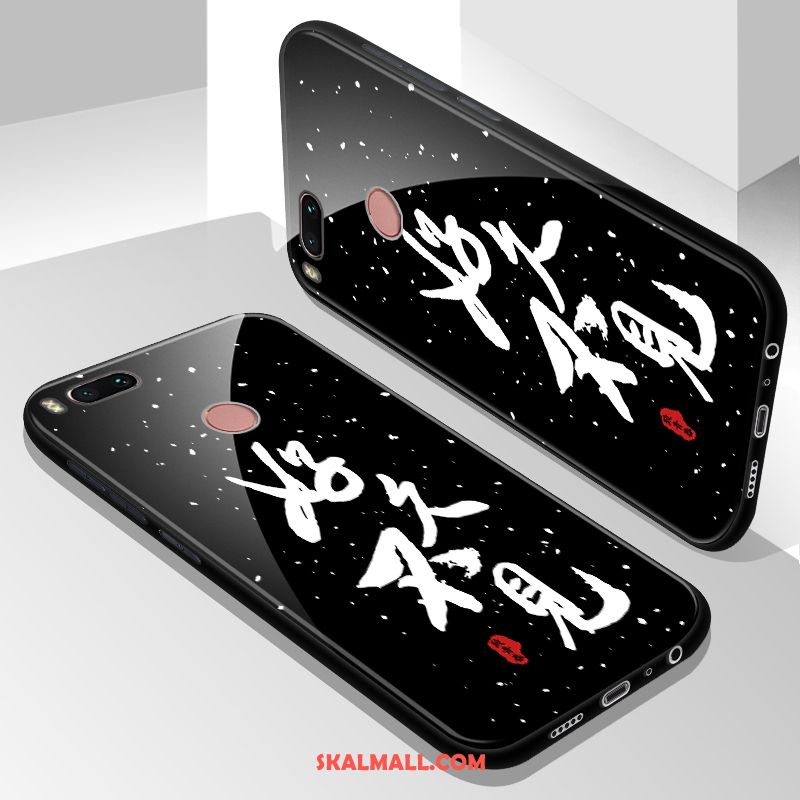 Xiaomi Mi A1 Skal All Inclusive Svart Glas Mobil Telefon Trend Varumärke Köpa