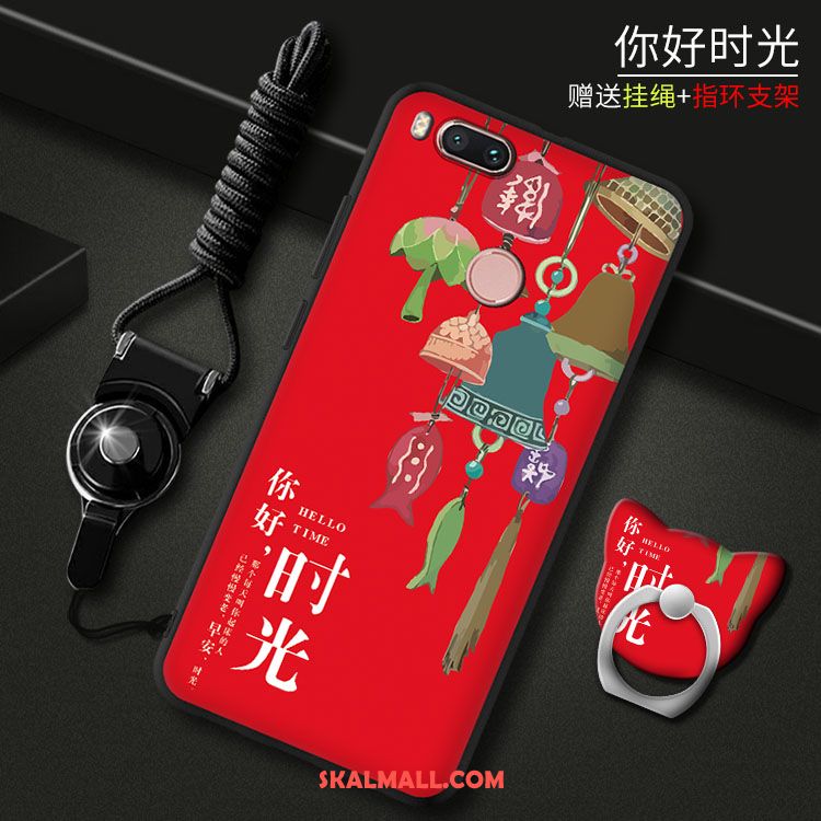 Xiaomi Mi A1 Skal Fallskydd Mobil Telefon Röd Support All Inclusive Fodral Butik
