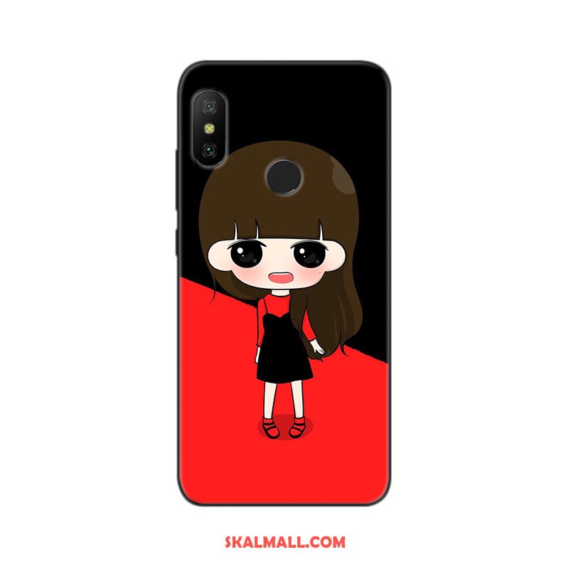 Xiaomi Mi A2 Skal Skydd Mobil Telefon Nubuck Målade Svart Köpa