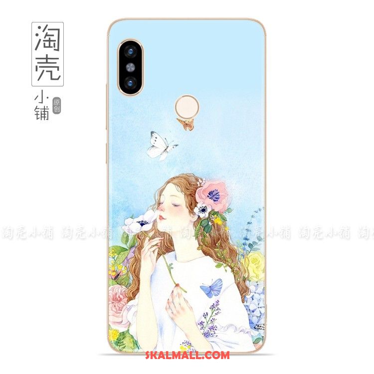 Xiaomi Mi Max 3 Skal Handmålade Skydd Mobil Telefon Blå Vacker Online