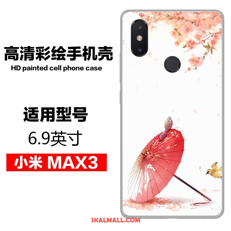 Xiaomi Mi Max 3 Skal Kinesisk Stil Målade Mobil Telefon Personlighet Vind Fodral Rea