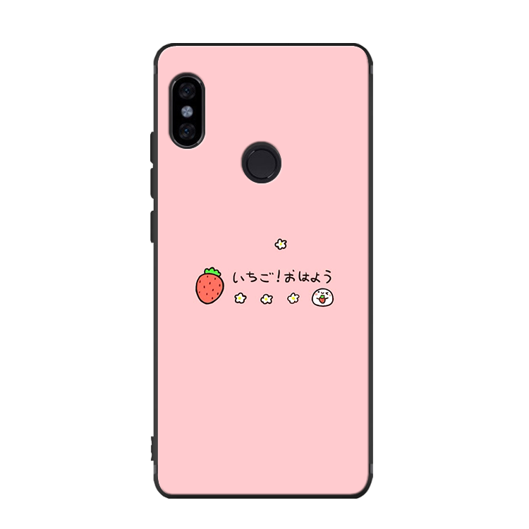 Xiaomi Mi Max 3 Skal Mobil Telefon Rosa Silikon Jordgubbar Hjärta Fodral På Nätet