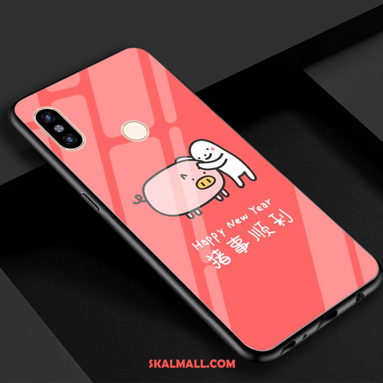 Xiaomi Mi Max 3 Skal Röd Mobil Telefon Spegel Tecknat Vacker Till Salu