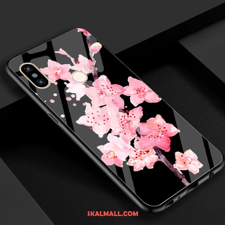Xiaomi Mi Max 3 Skal Vind Röd Skydd Glas Liten Fodral Till Salu