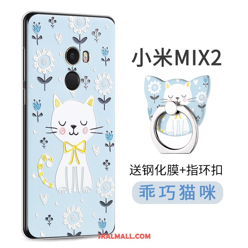 Xiaomi Mi Mix 2 Skal Fallskydd Mobil Telefon Blå Personlighet Silikon Butik