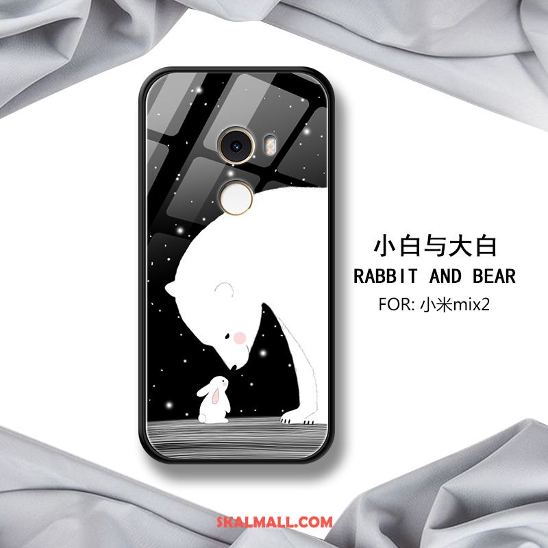 Xiaomi Mi Mix 2 Skal Kreativa Svart Silikon Trend Mobil Telefon Butik