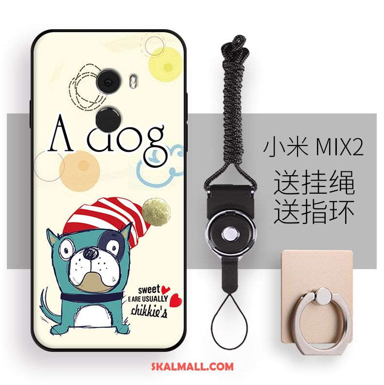Xiaomi Mi Mix 2 Skal Tecknat Mobil Telefon Gul Ring Mjuk Fodral Online