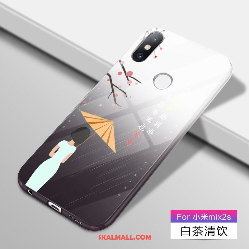 Xiaomi Mi Mix 2s Skal Transparent Gradient Silikon Tecknat Liten Fodral Köpa