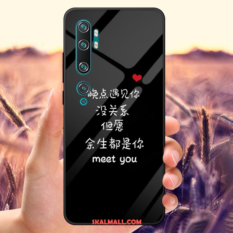 Xiaomi Mi Note 10 Skal Net Red Grön Spegel Liten Härdat Glas Fodral Rea