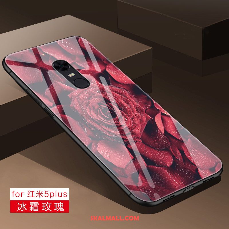 Xiaomi Redmi 5 Plus Skal Enkel Fallskydd Röd Liten Trend Varumärke Fodral Billigt