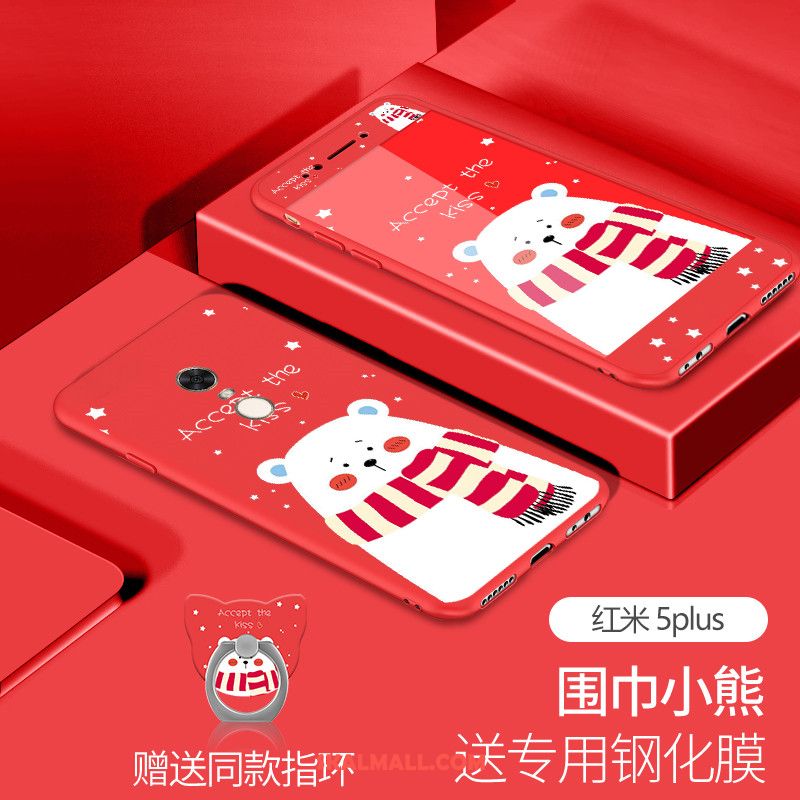 Xiaomi Redmi 5 Plus Skal Personlighet Mobil Telefon Liten Röd Skydd Rea