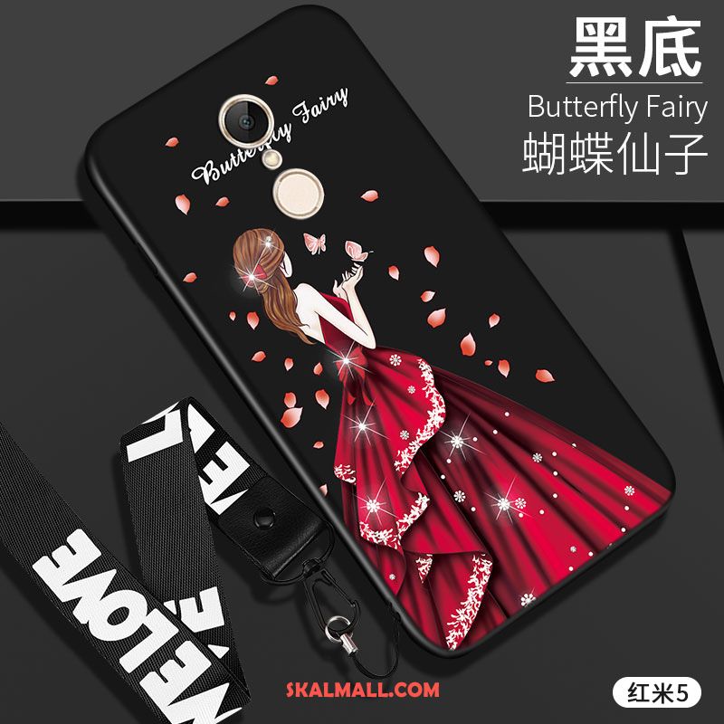 Xiaomi Redmi 5 Skal Kreativa Röd Liten Svart Mjuk Till Salu