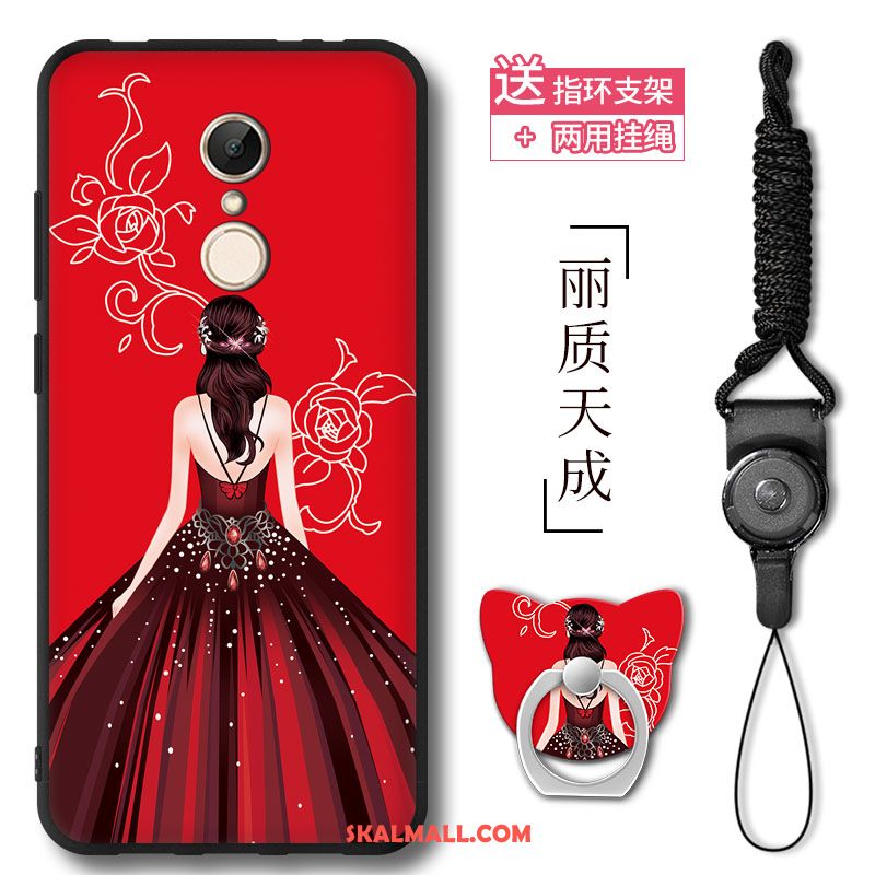 Xiaomi Redmi 5 Skal Mjuk Ring Purpur Liten Röd På Nätet
