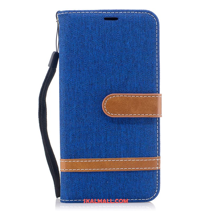 Xiaomi Redmi 6 Skal Plånbok Täcka Skydd Blå Mobil Telefon Fodral Köpa