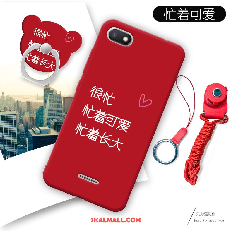 Xiaomi Redmi 6a Skal Fallskydd Mobil Telefon Röd Silikon Mjuk Butik
