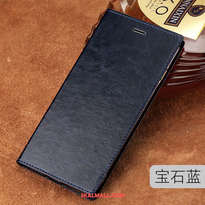Xiaomi Redmi 6a Skal Kvalitet Mobil Telefon Högt Utbud Vinröd Äkta Läder Till Salu