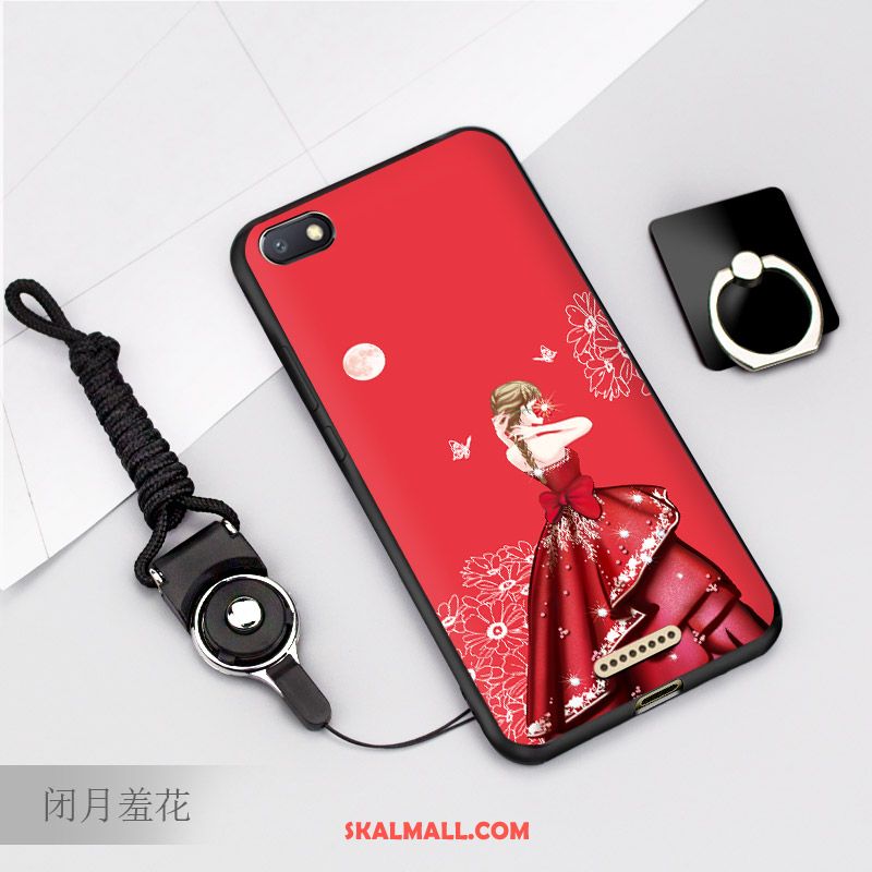 Xiaomi Redmi 6a Skal Nubuck Liten Mobil Telefon Röd Fallskydd Fodral Billigt