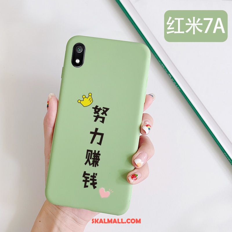 Xiaomi Redmi 7a Skal Mobil Telefon Fallskydd Röd Grön Enkel Billigt