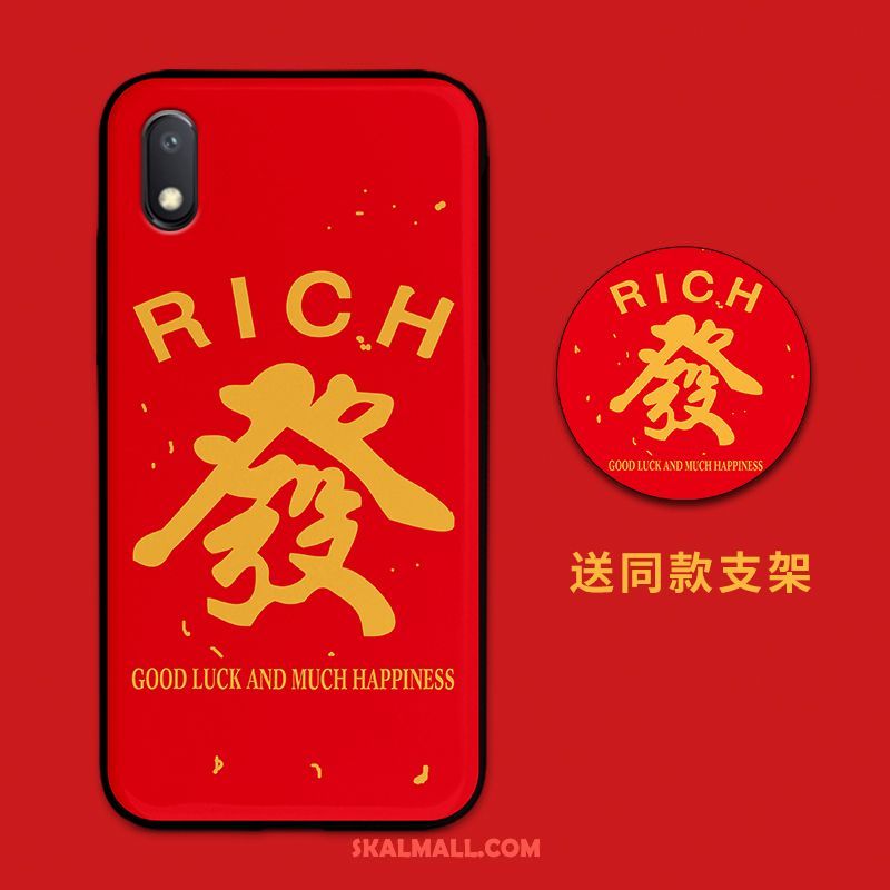 Xiaomi Redmi 7a Skal Röd Vacker Rikedom Fallskydd Par Fodral Billig