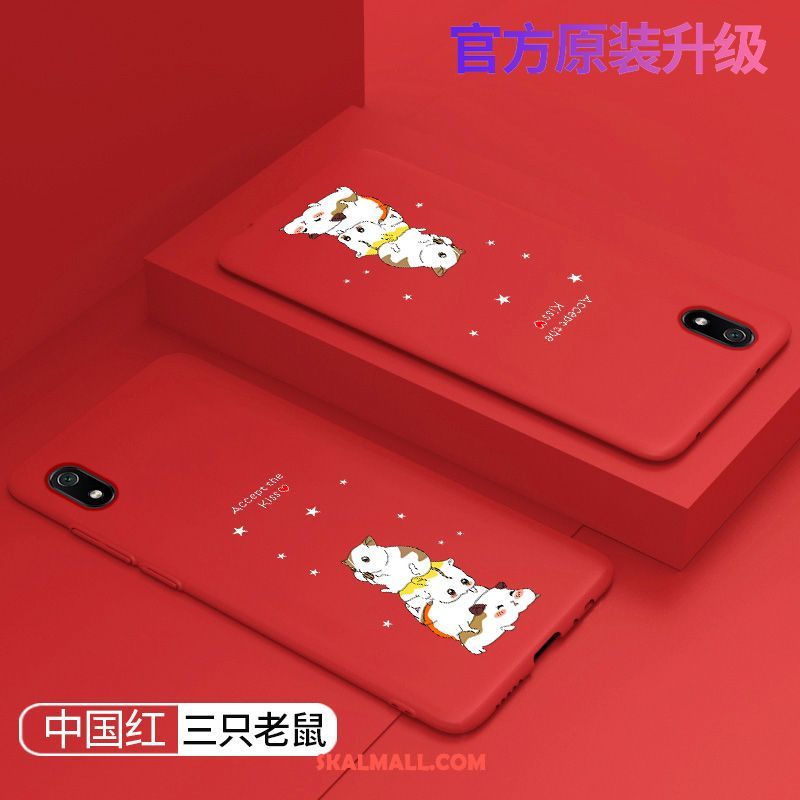 Xiaomi Redmi 7a Skal Vacker Skydd Tecknat Net Red All Inclusive Billig