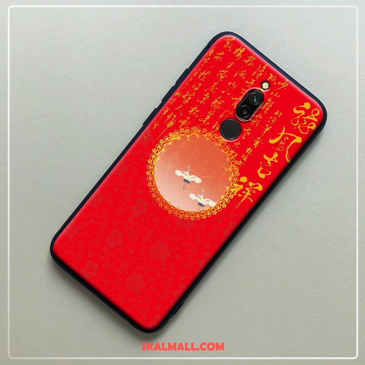 Xiaomi Redmi 8 Skal Trend Silikon Anpassa Röd Fallskydd Billigt