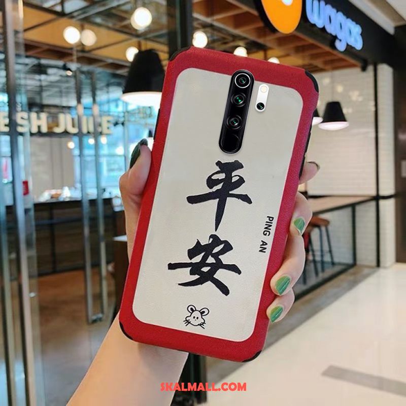 Xiaomi Redmi Note 8 Pro Skal Mobil Telefon Härdning All Inclusive Röd Skydd Rea