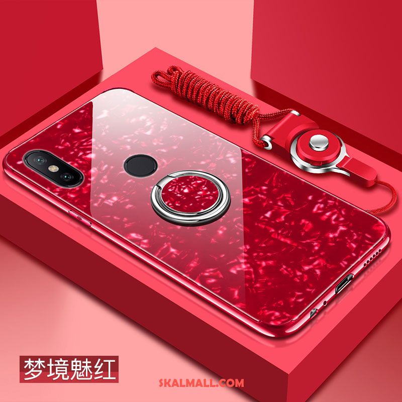Xiaomi Redmi S2 Skal Glas Röd Svart Fallskydd All Inclusive Billiga