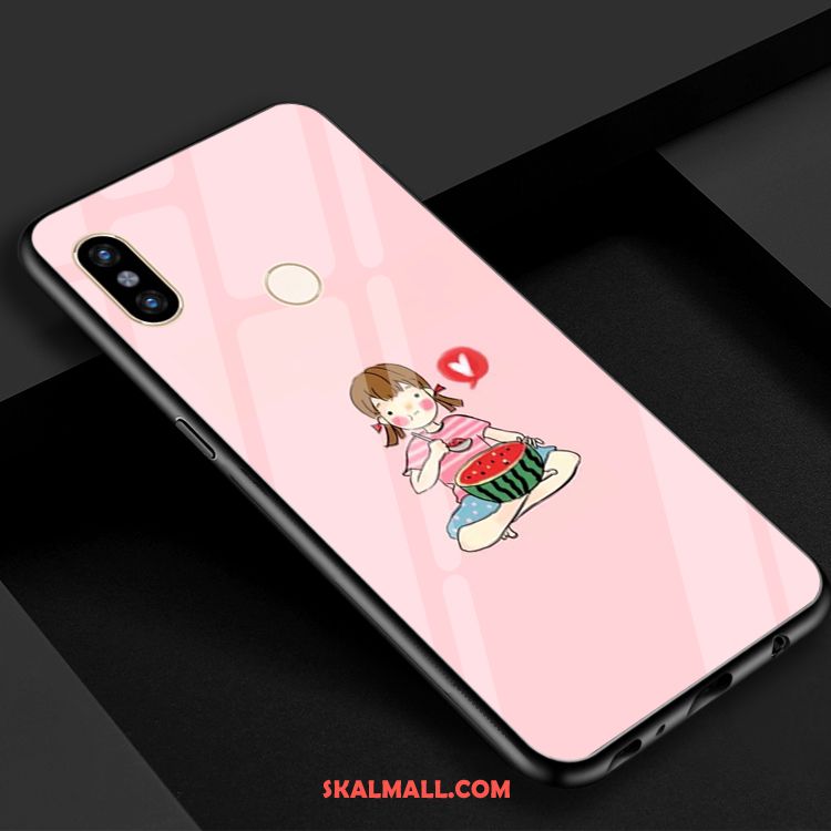 Xiaomi Redmi S2 Skal Härdat Glas Mobil Telefon Blå Liten Röd Fodral Till Salu