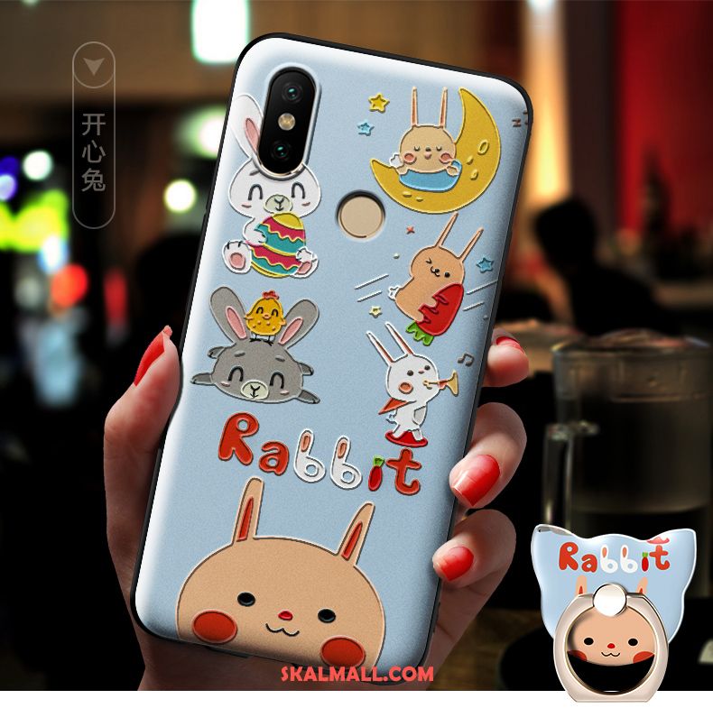 Xiaomi Redmi S2 Skal Röd Mjuk Blommor Nubuck All Inclusive Billig