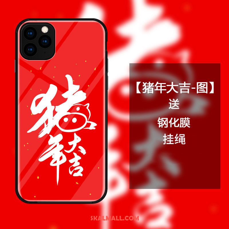 iPhone 11 Pro Skal Mobil Telefon Fallskydd Kinesisk Stil Röd All Inclusive Fodral Till Salu