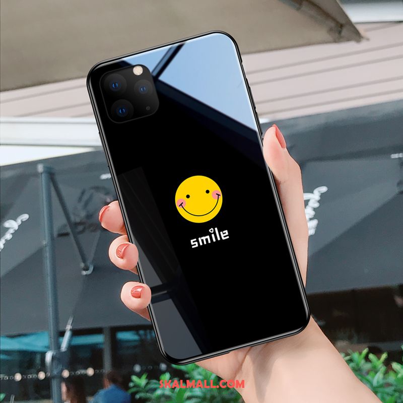 iPhone 11 Pro Skal Mobil Telefon Glas Kreativa Mjuk Smiley Till Salu