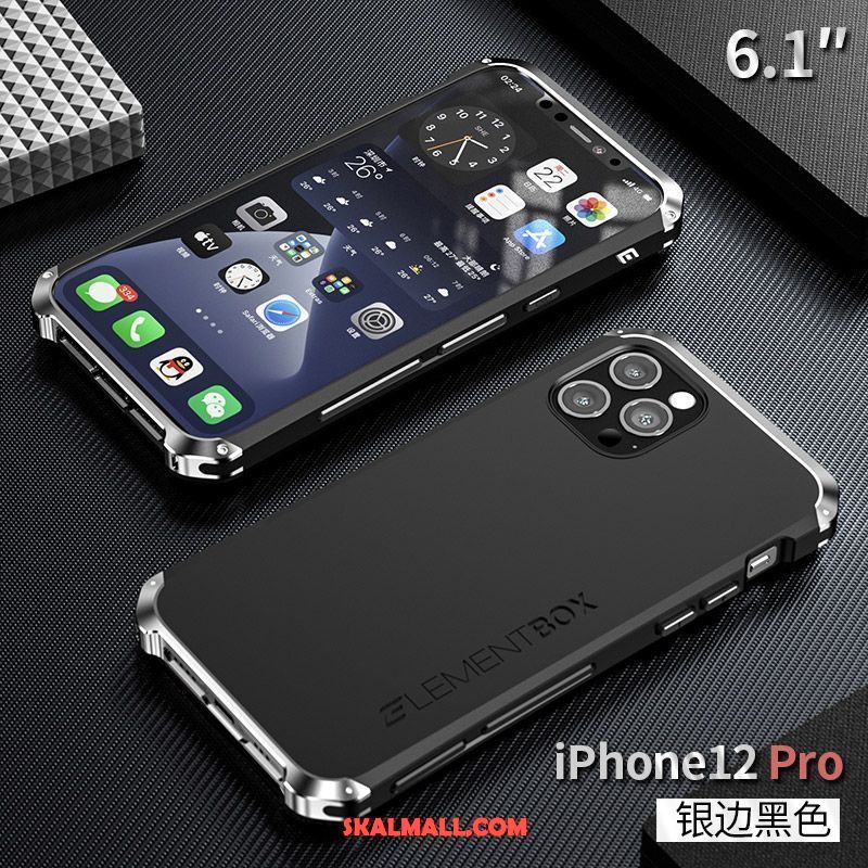 iPhone 12 Pro Skal Silikon Metall Blå Ny Skydd Köpa