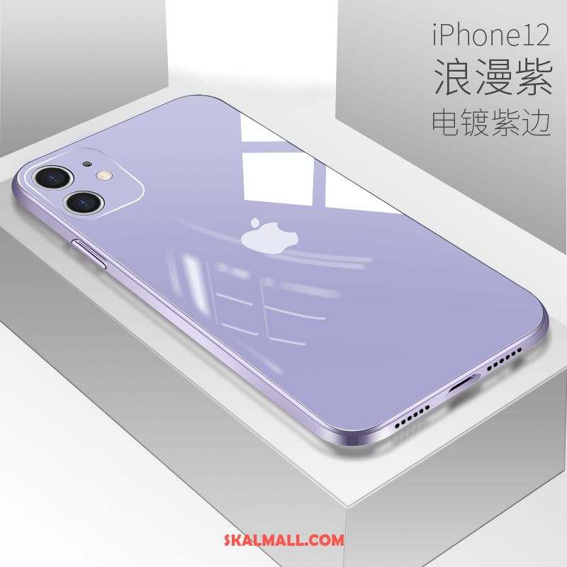 iPhone 12 Skal Fallskydd Blå Par Glas Spegel Online