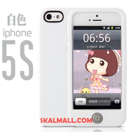 iPhone 5 / 5s Skal Mobil Telefon Mjuk Silikon All Inclusive Ljus Billigt