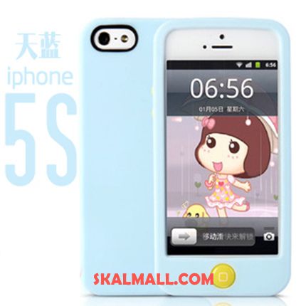 iPhone 5 / 5s Skal Mobil Telefon Mjuk Silikon All Inclusive Ljus Billigt