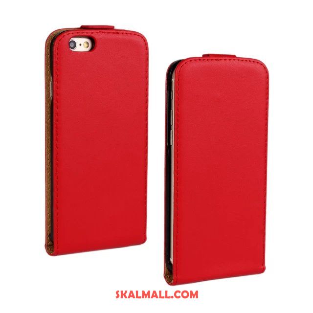 iPhone 6 / 6s Plus Skal Solid Färg Läderfodral Skydd Äkta Läder Täcka Till Salu