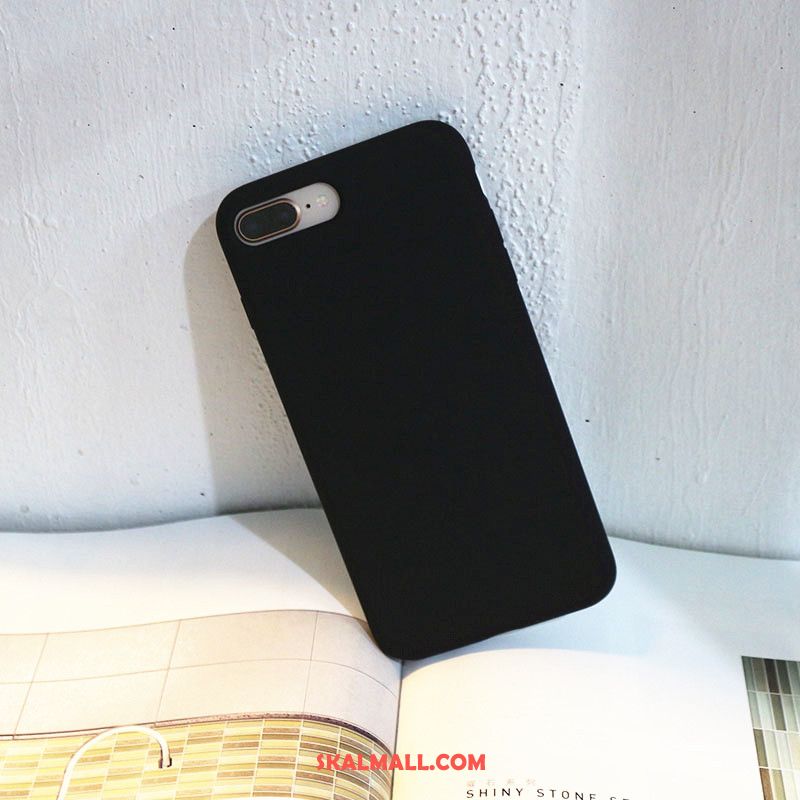iPhone 7 Plus Skal Silikon Mjuk Solid Färg Vit Enkel Fodral Billig