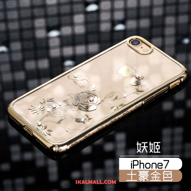 iPhone 7 Skal All Inclusive Guld Strass Hård Ny Rea