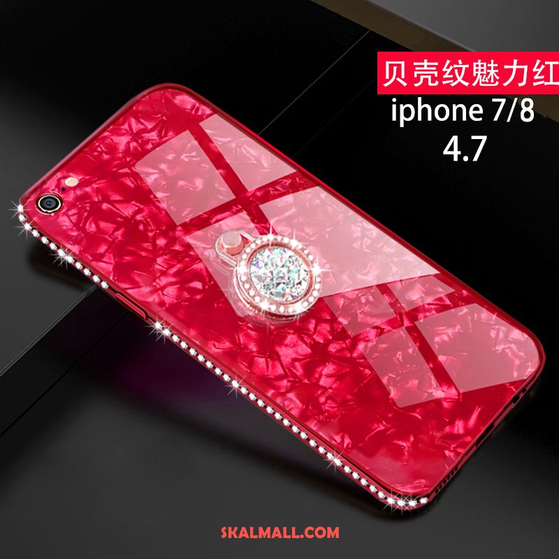 iPhone 8 Skal Kreativa Trend Varumärke Silikon Rosa All Inclusive Fodral Butik